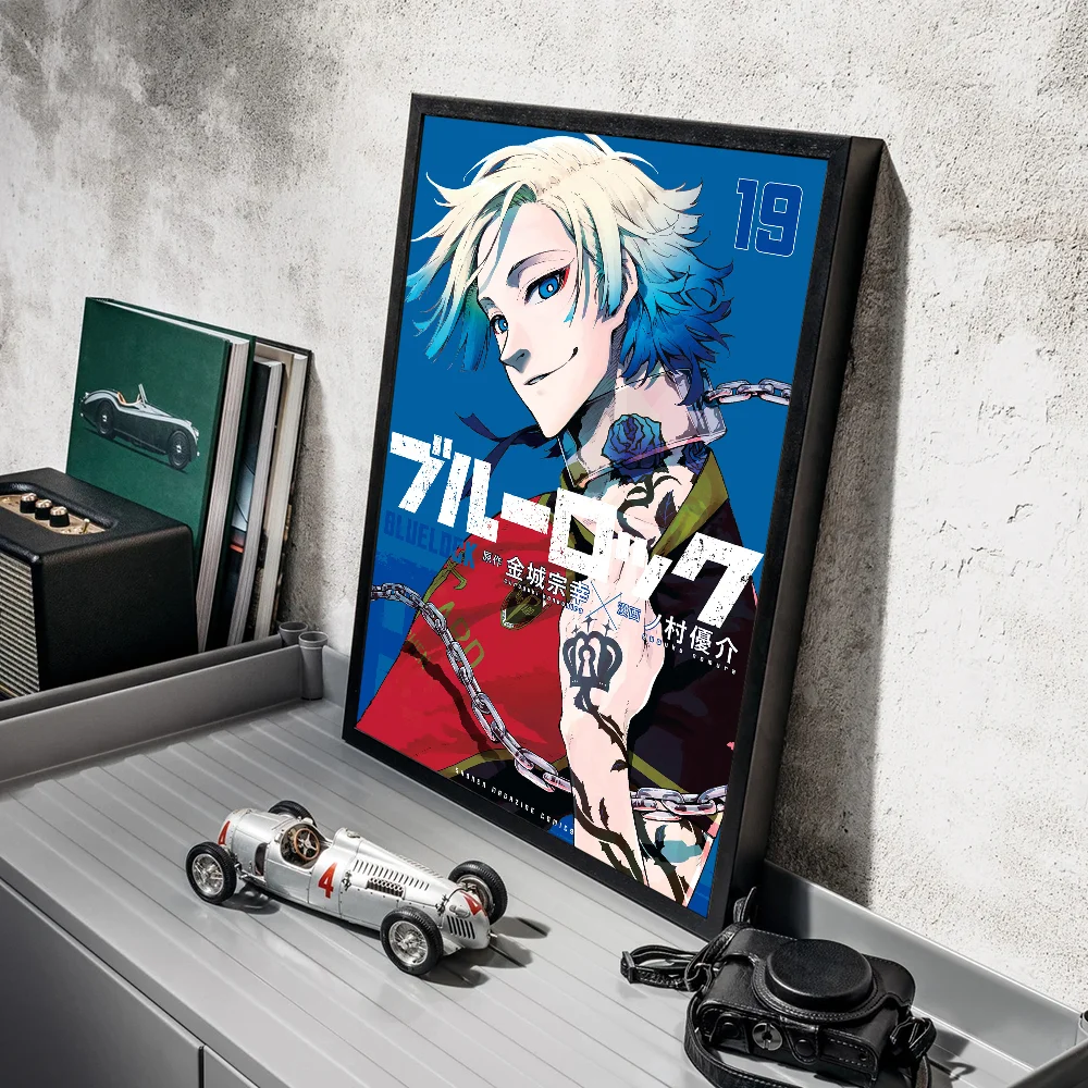 Японское аниме синий замок плакат наклейки в стиле ретро современный и