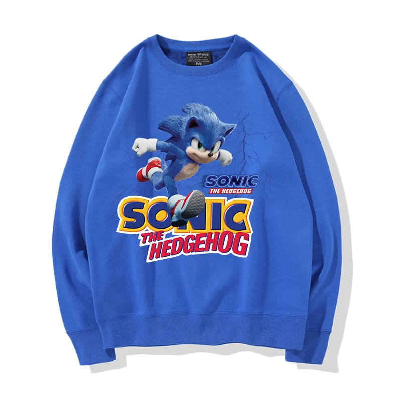 

Sonic The Hedgehog High Quality Y2K Cotton Sweater Autumn Warm Casual Cotton Long Sleeve Round Collar Fashion Cartoon Pullovers