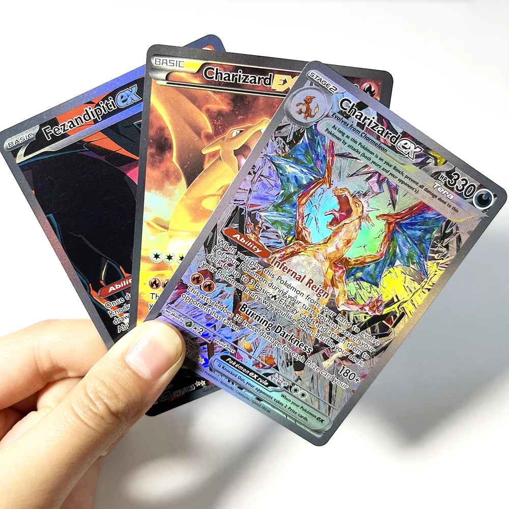 Фото Карты PKM EX Game Proxy: Голографические карты PTCG Altaria/Umbreon/Gengar/Fezandipiti/Dialga/Charizard/Celebi/Bloodmoon Ursaluna/EX №4