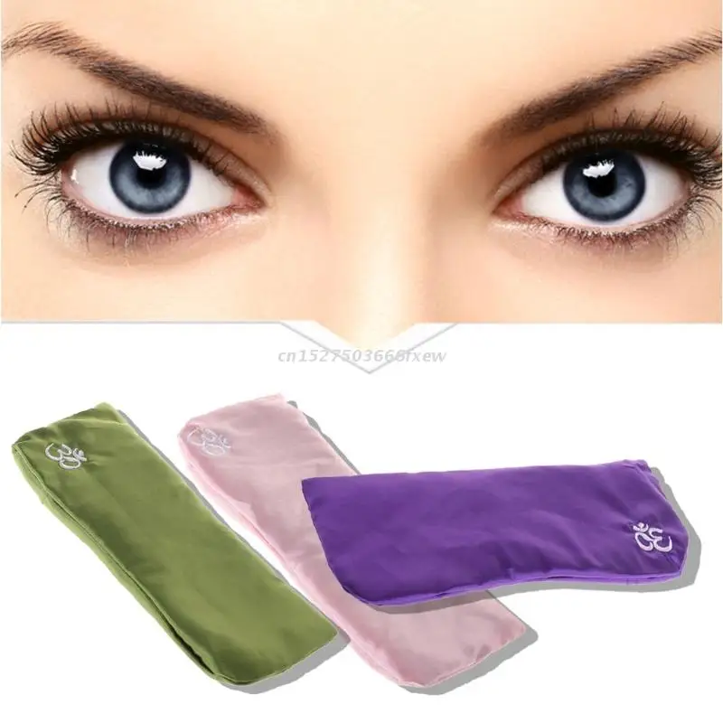 

Yoga Eye Pillow Silk Cassia Seed Lavender Massage Relaxation Mask Aromatherapy
