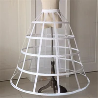 hollow bird cage fishbone five steel black white large skirt support cosplay violent lolita transparent slip dress