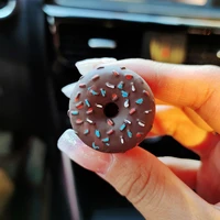 creative mini donut model car perfume outlet aromatherapy clip plastic simulation cute circle interior accessories wholesale