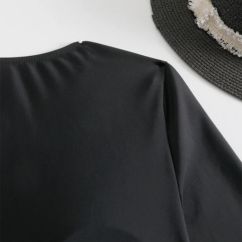 Комплект бикини с длинными рукавами и принтом купальник круглым вырезом из 2