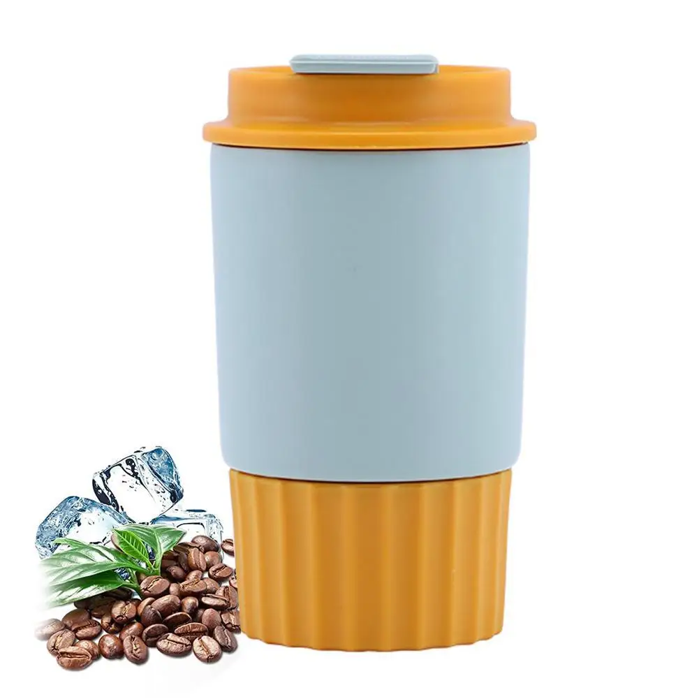 

[ Ready Stock ] 360ml Thermal Insulation Coffee Mug Portable Reusable Scald-proof 304 Stainless Steel Travel Water Cups