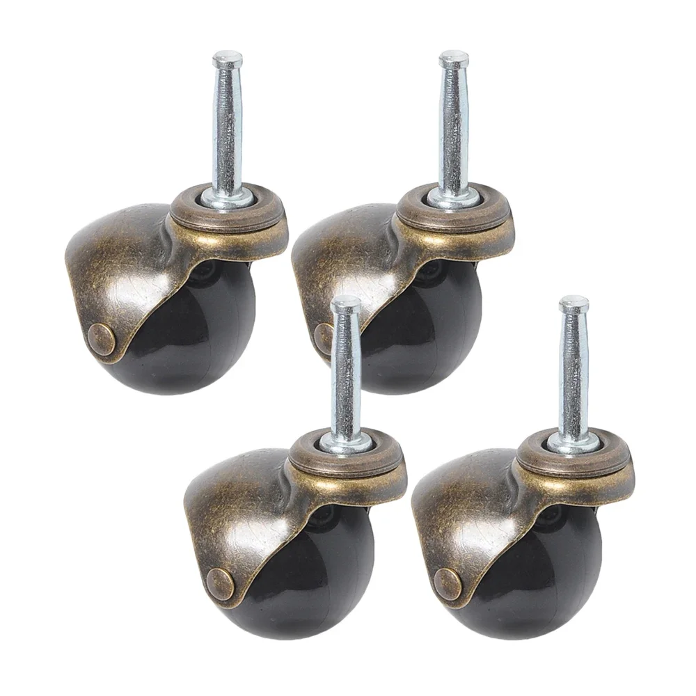 

2-дюймовый шарик мебельное колесико со стержнем бронзовый винтажный античный Поворотный Ролик для мебели дивана кресла шкафа