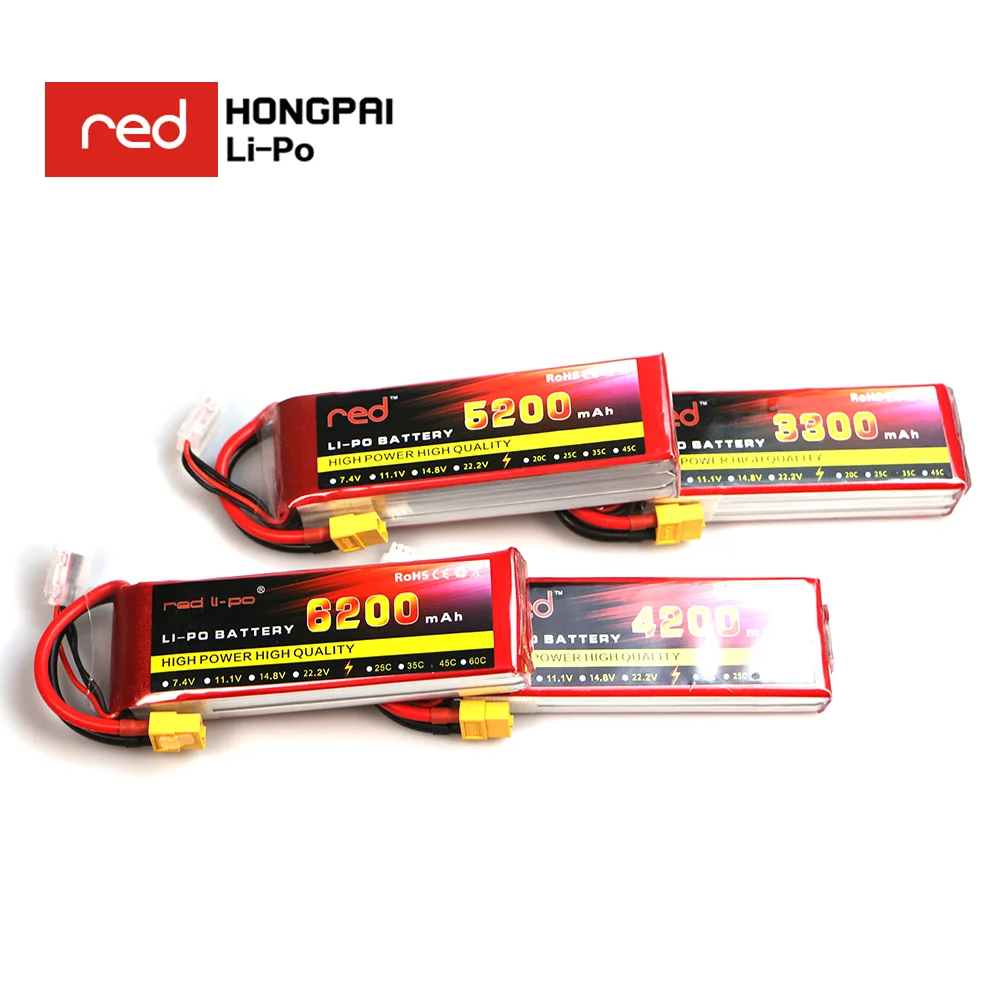 

2S 7.4V 1300 1800 2200 3000 3800 4200 4500 5200 6200mAh 30C 40C 60C Toys LiPo Battery For RC Air. plane Helicopter Drone Car