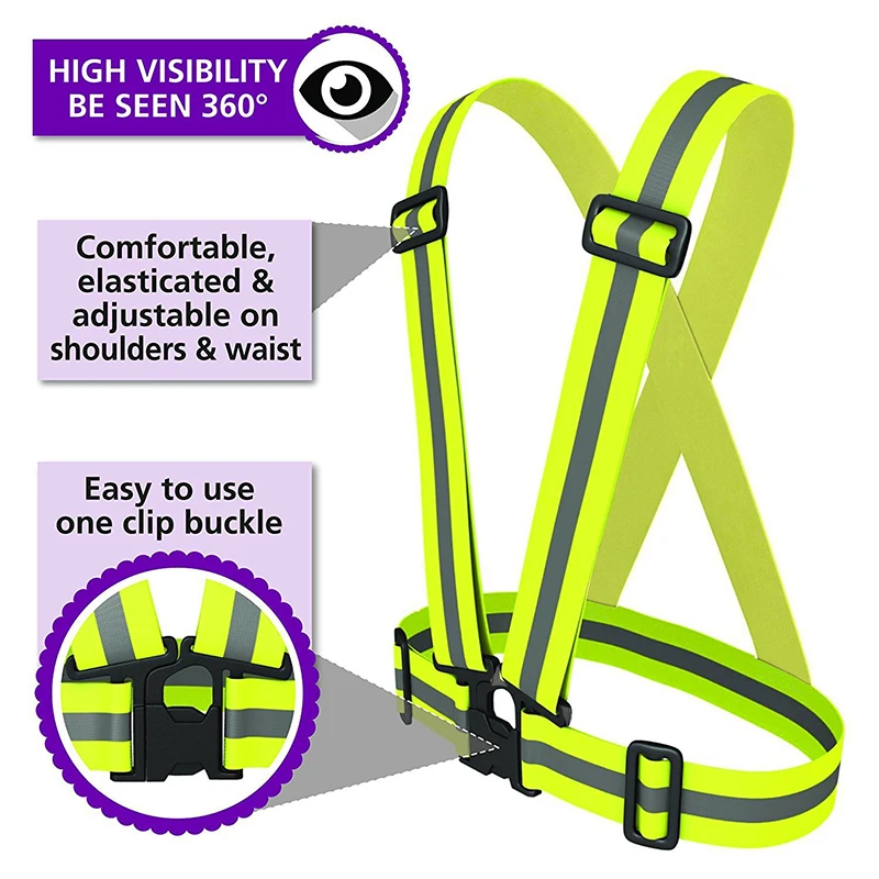 Светоотражающий жилет безопасности поясные полосы для строительства дорожного