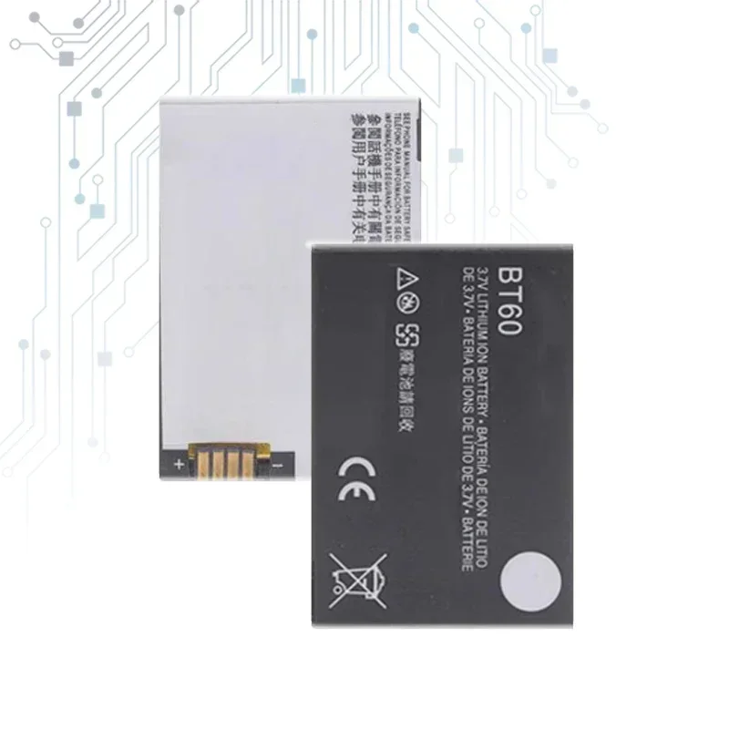 Аккумулятор BT60 емкостью 1130 мАч для Motorola W218 W208 W210 A1210 A3000 ME511 ME502 Q8 V360 V361i V980 C975 E1000 A732