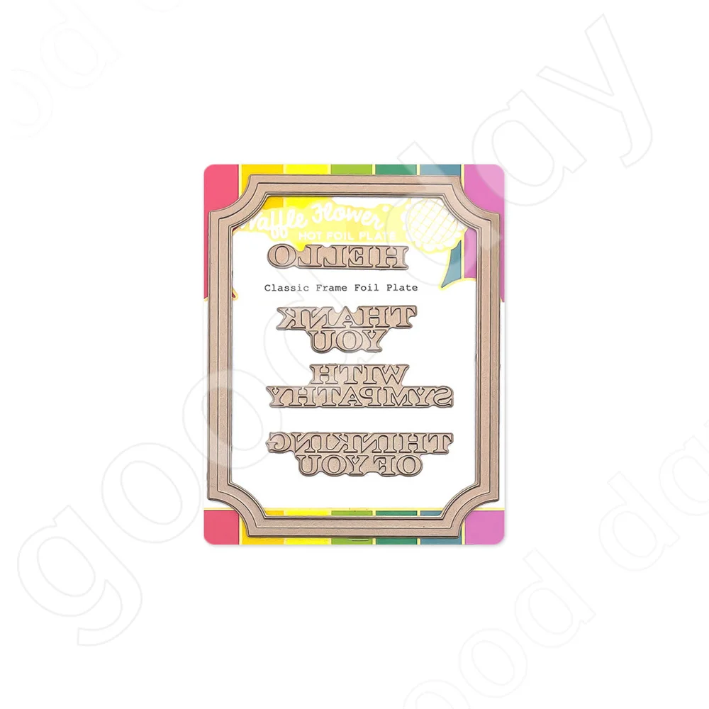 

2022 New Arrival Classic Frame Metal Cutting Hot Foil Scrapbook Diary Decoration Embossing Template Diy Greeting Card Handmade
