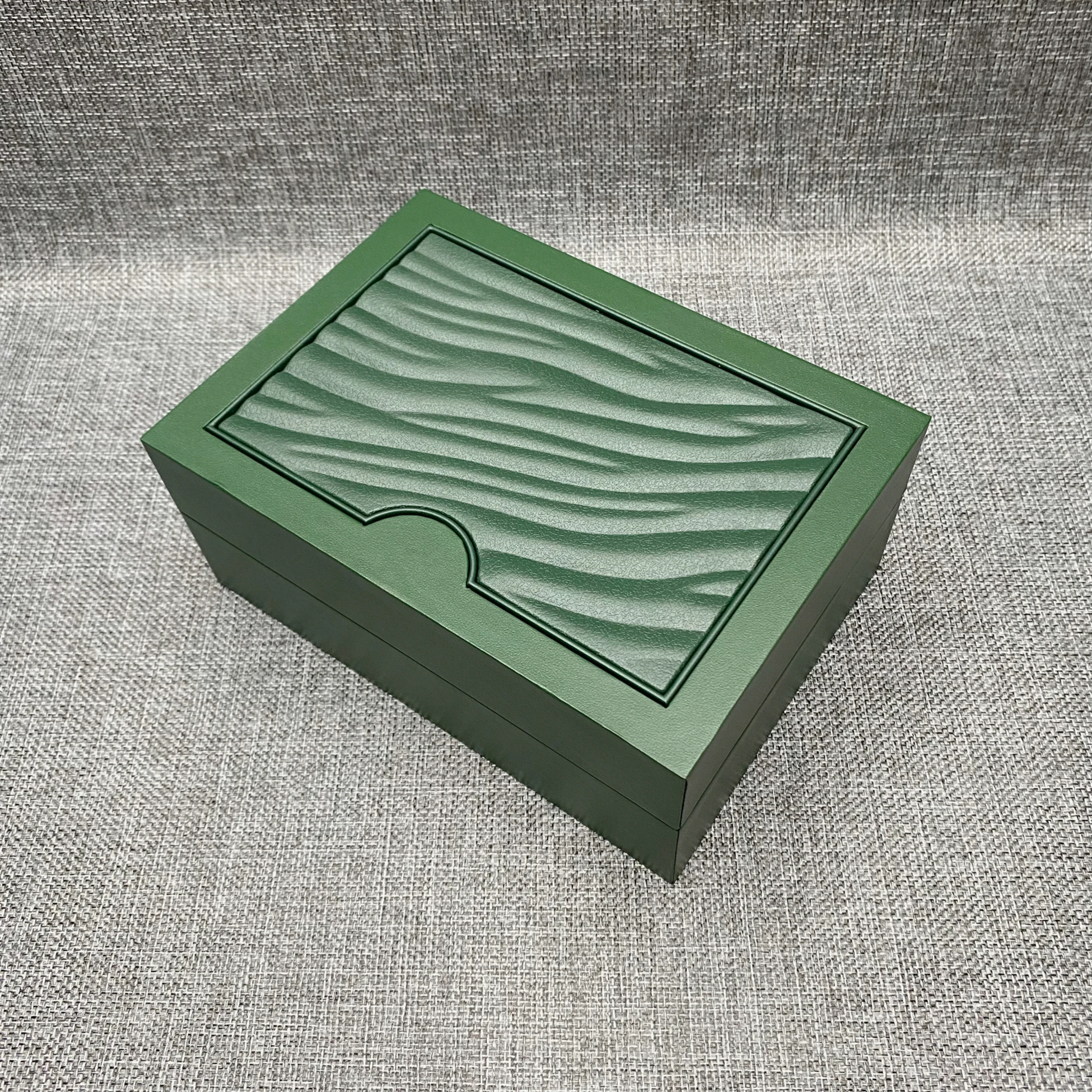 Factory Wholesale Luxury Fashion Green Brand Wooden Watch Box For Customizable Card Paper Top Quality Travel Jewelry Velvet