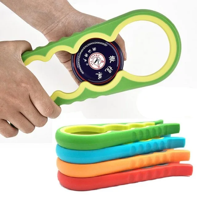 

1Pc Can Jar Lid Opener Multi Purpose Non-slip Twist Cap Bottle Launcher Grip Wrench Screw Jam Bottle Opener Kitchen Gadge