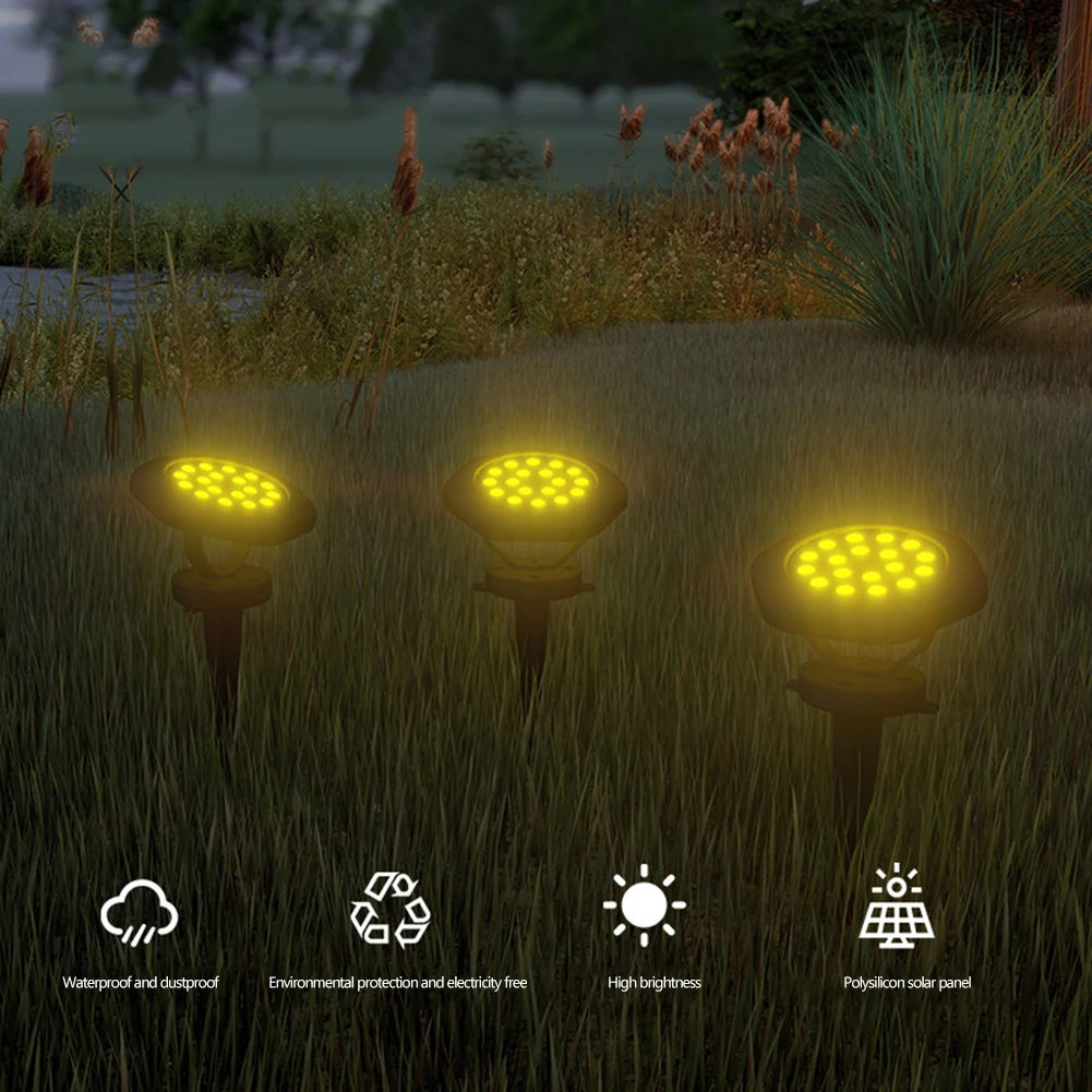 

LED Solar Ground Plug Lights RGB Garden Outdoor Lamps Yard Swimming Pool Underwater Spotlight Lawn Lamps Decor