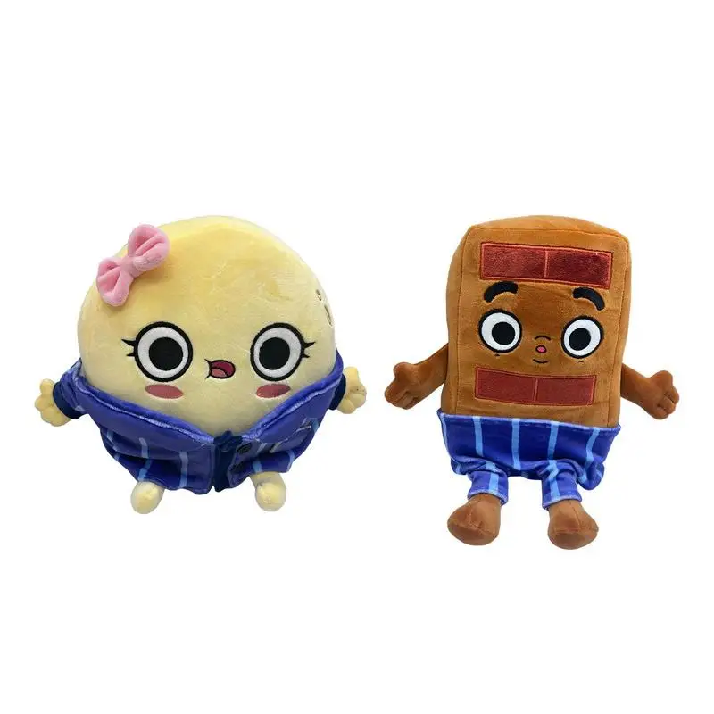 

2023 Cute Choco And Pancake Plush Anime Chocolate Plushies Doll Cartoon Stuffed Chocolate Shape Pillow Toy For Kids Gifts