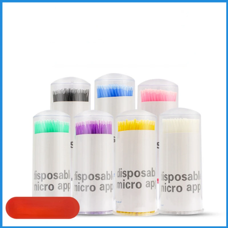 

100pcs/lot Brushes Paint Touch-up Up Paint Micro Brush Tips Auto Mini Head Brush Car Parts Head Mini Spray Car Applicator Stick