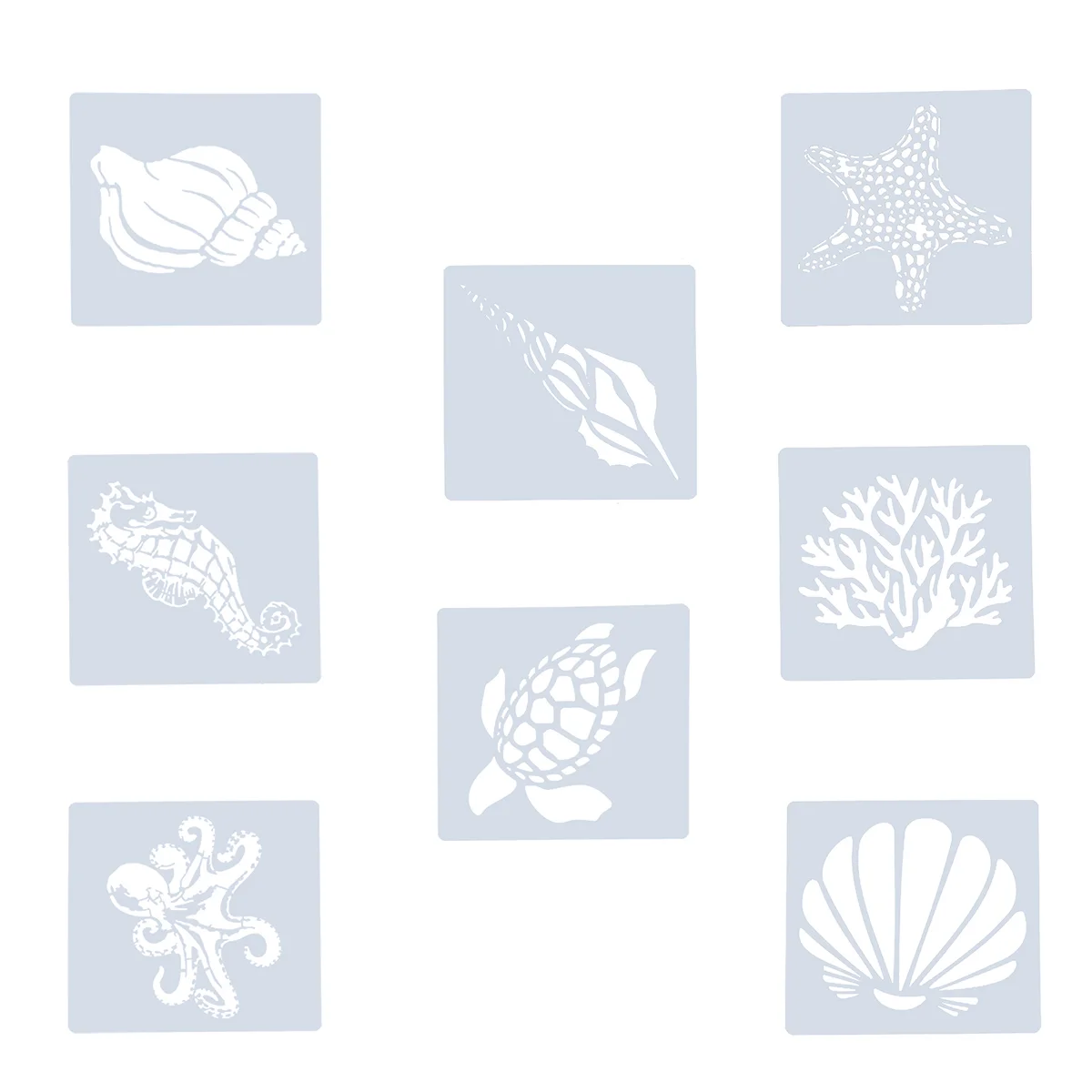 

Шаблон для детской фотосъемки, полый рисунок, детский Океанский шаблон, настенная плитка, напольная вырезка, море, «сделай сам», мандала, мно...