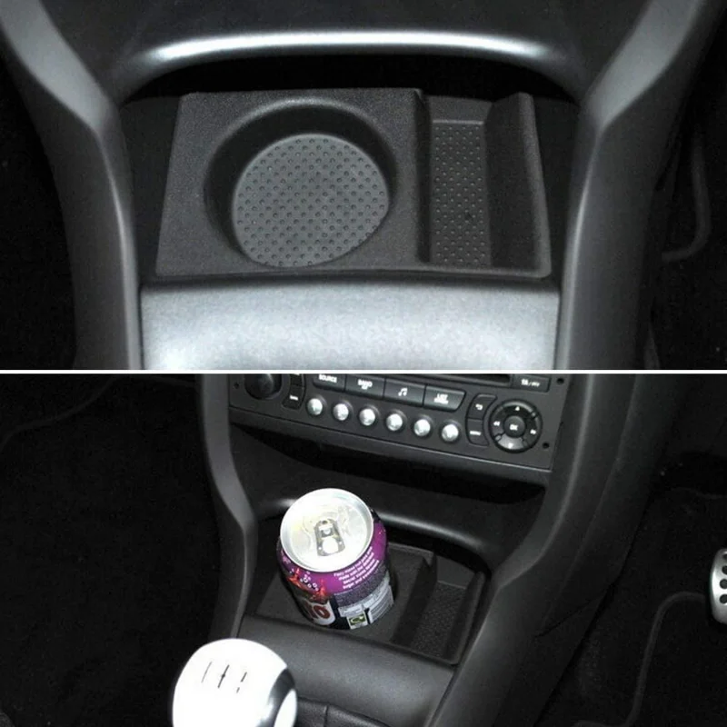

Car Cup Can Holder Water Cup Tray Replacement Front Central Cup Can Holder Ashtray 9425E4 Fit For Citroen C3 / DS3 2009+ Black