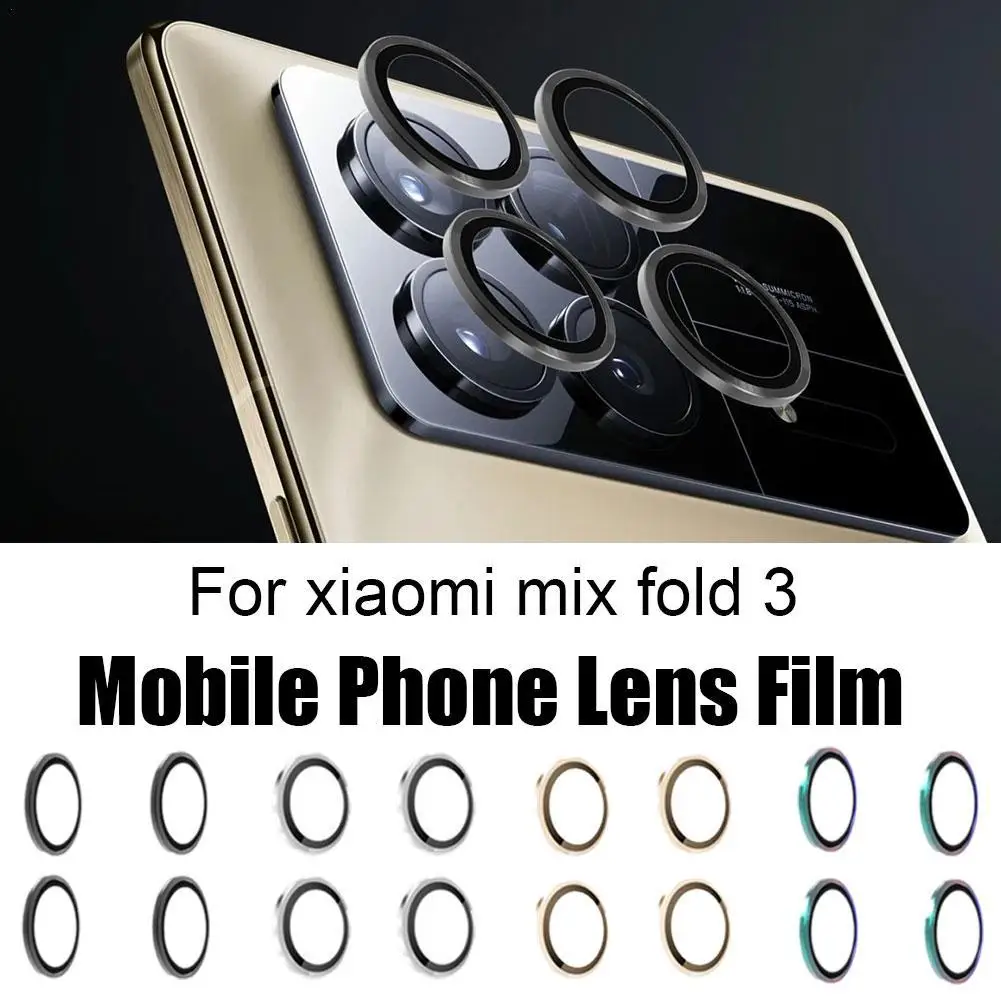 

Metal Camera Lens Protector For Xiaomi Mix Fold 3 Metal Tempered Glass Camera Protective Film For Xiaomi Mi Mix Fold 3