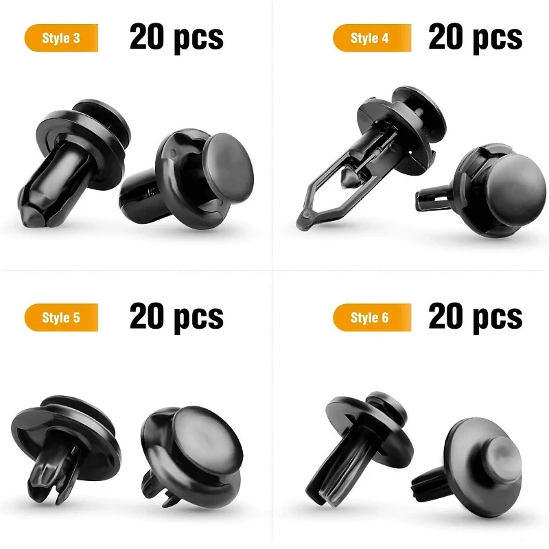 120/240 шт. пластиковые заклепки для бампера автомобиля