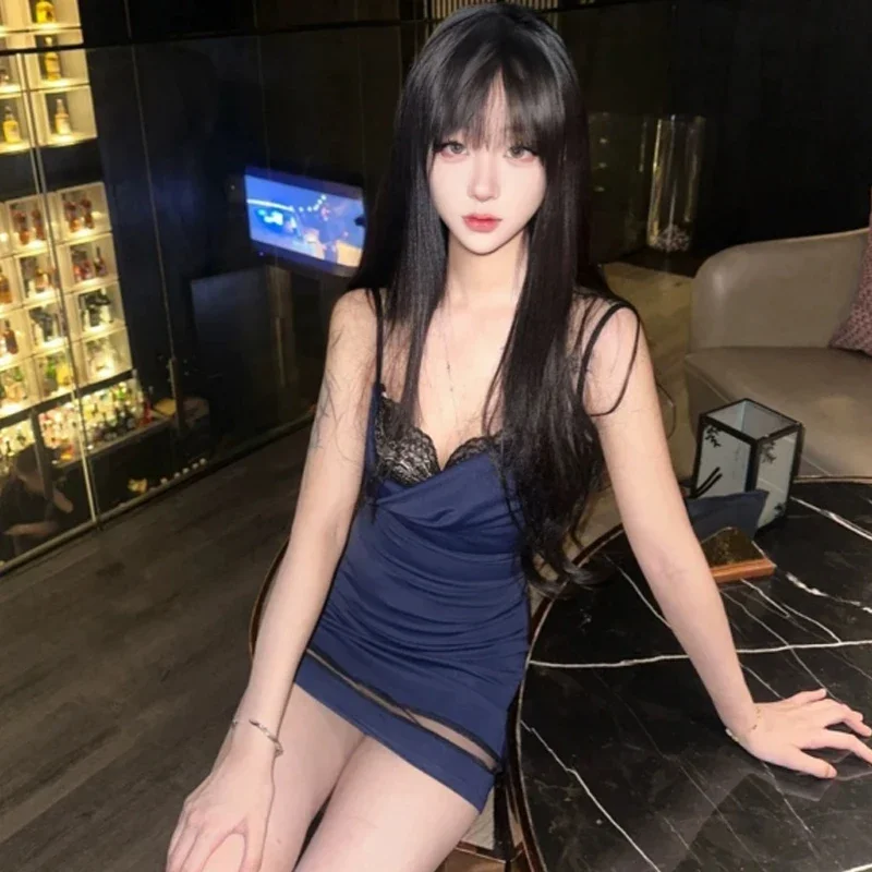 Женская сексуальная сетка в стиле пэчворк на тонких бретельках вечерние клубные