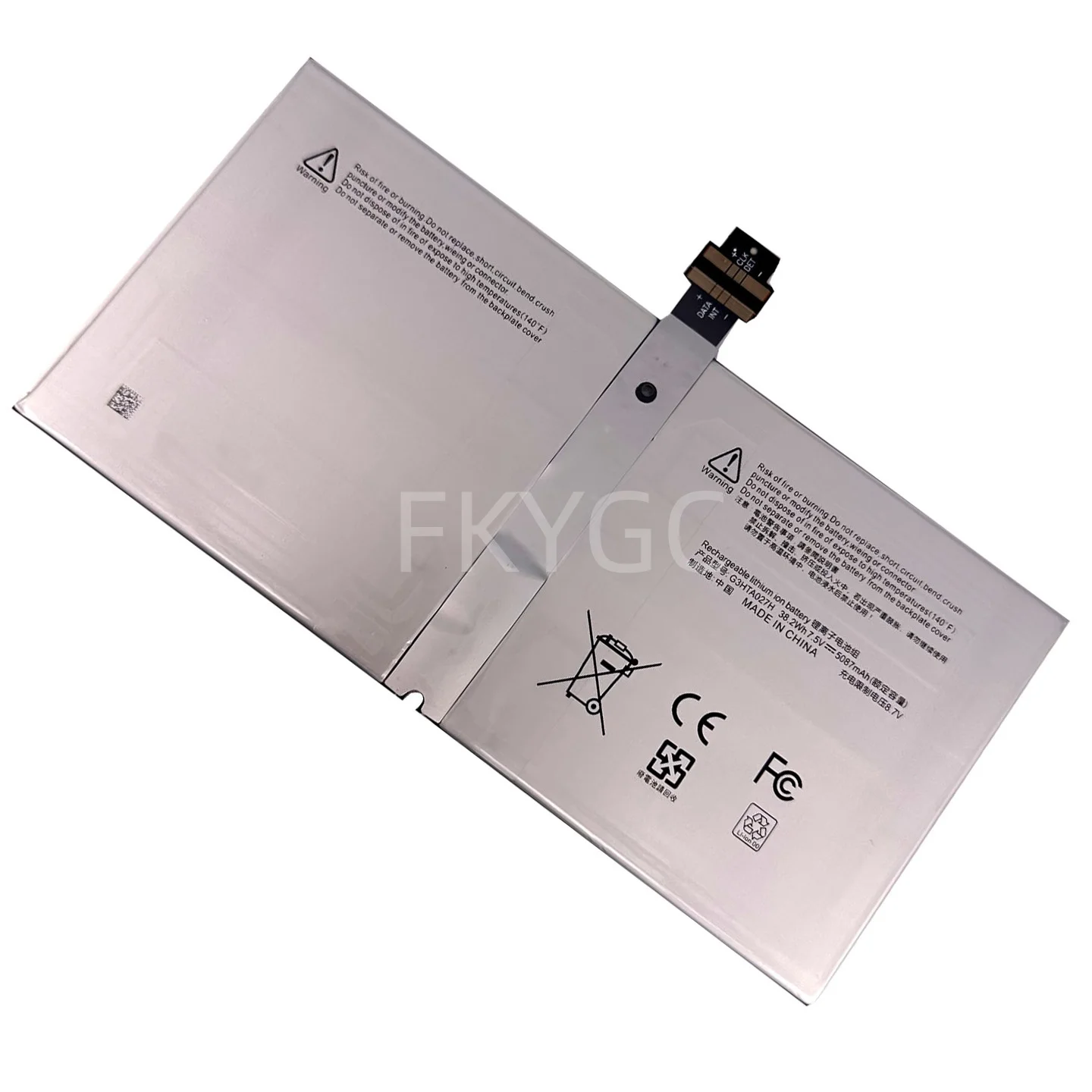 Фото Новый аккумулятор для ноутбука G3HTA027H 7,5 В, 38,2 Втч, 5087 мАч, высокое качество, для Microsoft Surface Pro 4 1724, 12,3-дюймовая серия планшетов G3HTA027H №3