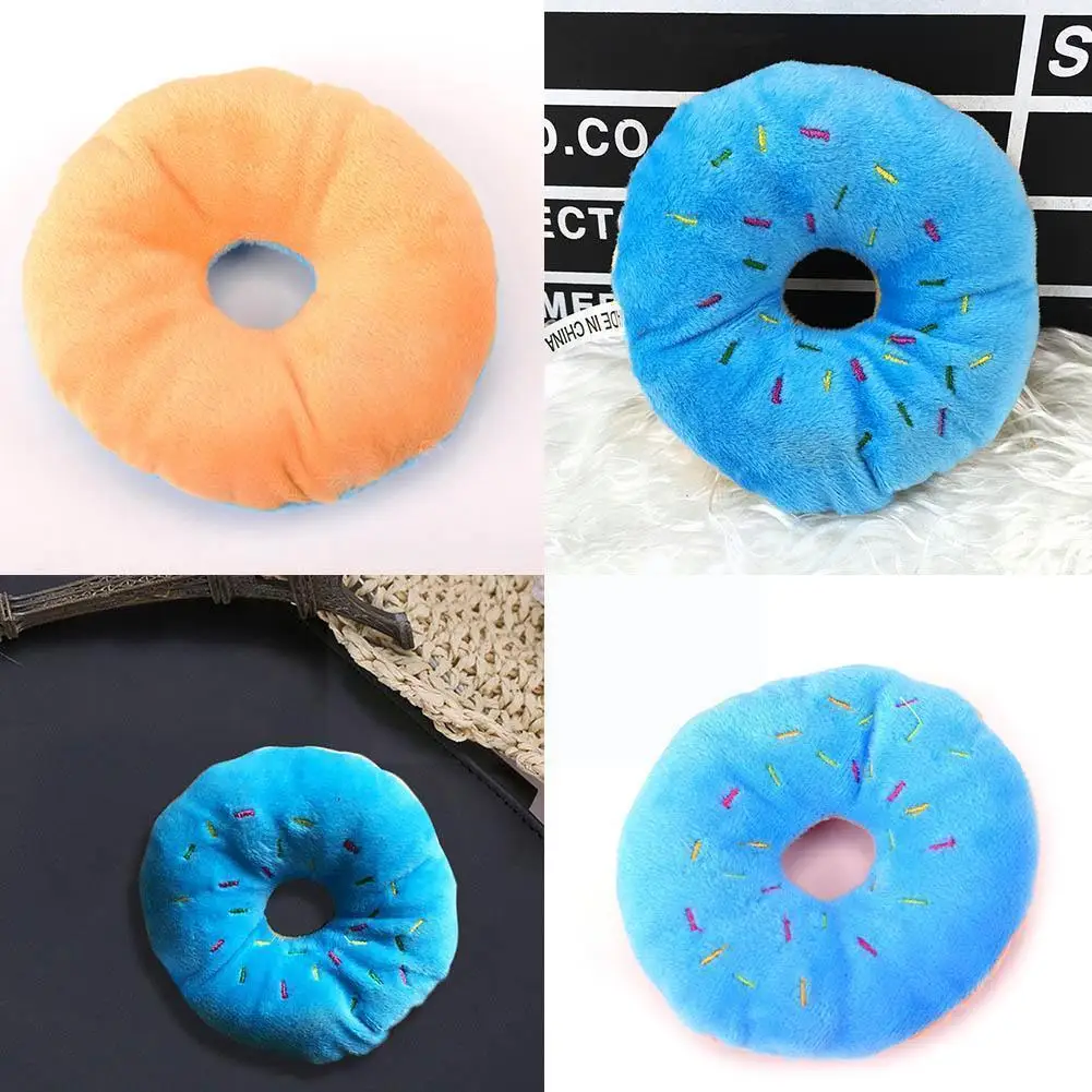 

Donut Dogs Toy Pet Puppy Chew Cute Plush Shape Supplies Direct Factory Donut Dog Supplies Squeaky L4t1
