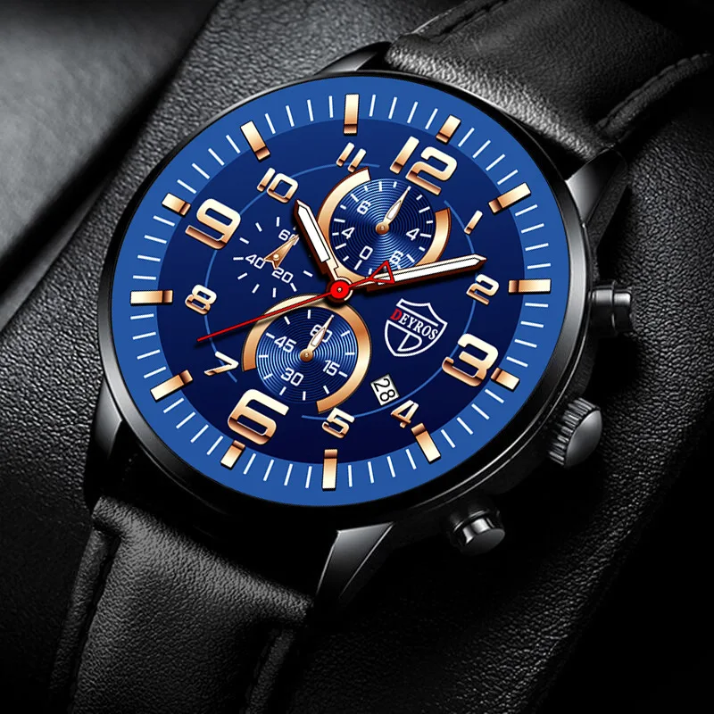 

Watch For Men Watch Calendar Big Dial Men's Watch Middle East Explosion Luminous Men's Watch Men's Leather Quartz Watch Mens