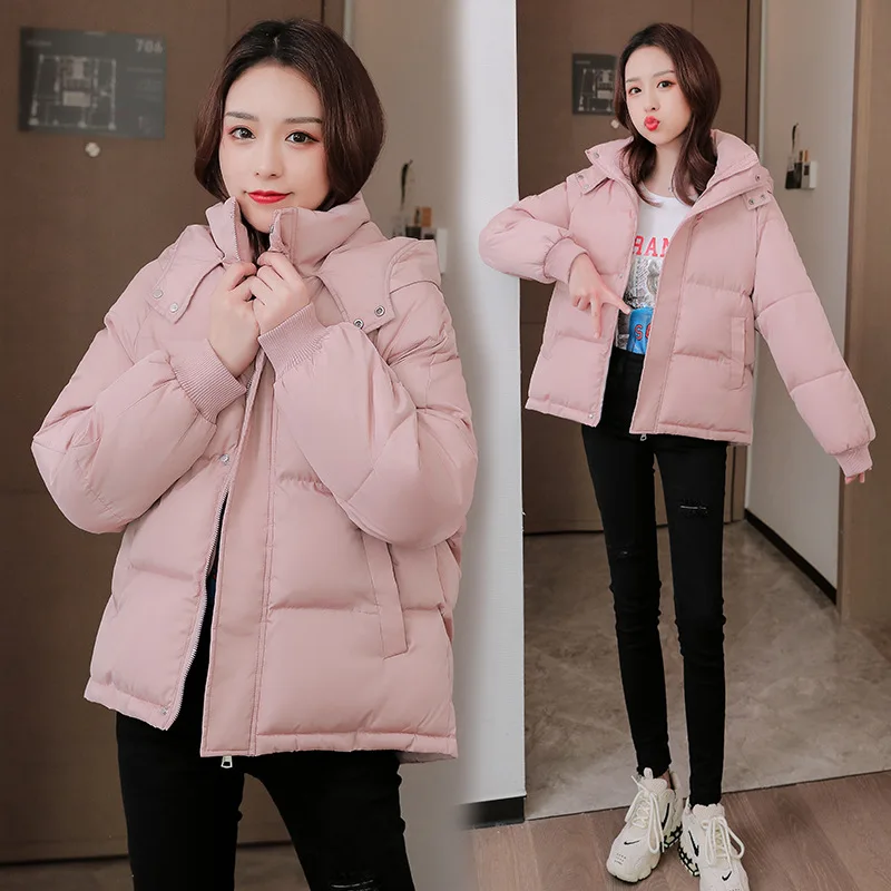 

Cotton jacket women short winter 2021 new small bread jacket quilted jacket loose thick cotton jacket