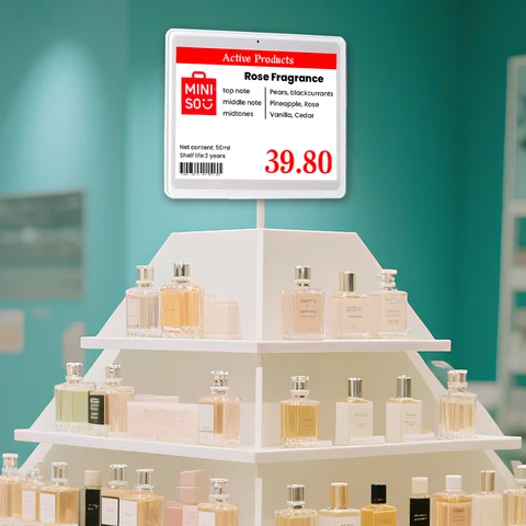 5,83-дюймовая электронная полка BLE, 3-цветный дисплей E-ink, электронные цифровые ценники для розничной торговли