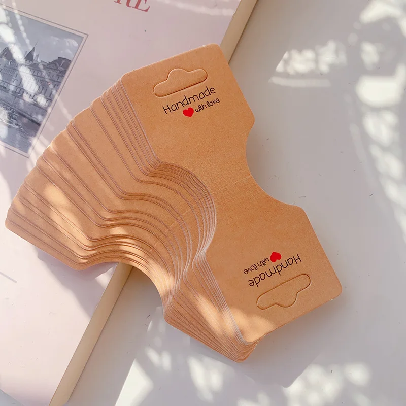 Дисплейные карты из крафт-бумаги для украшений 50 шт.