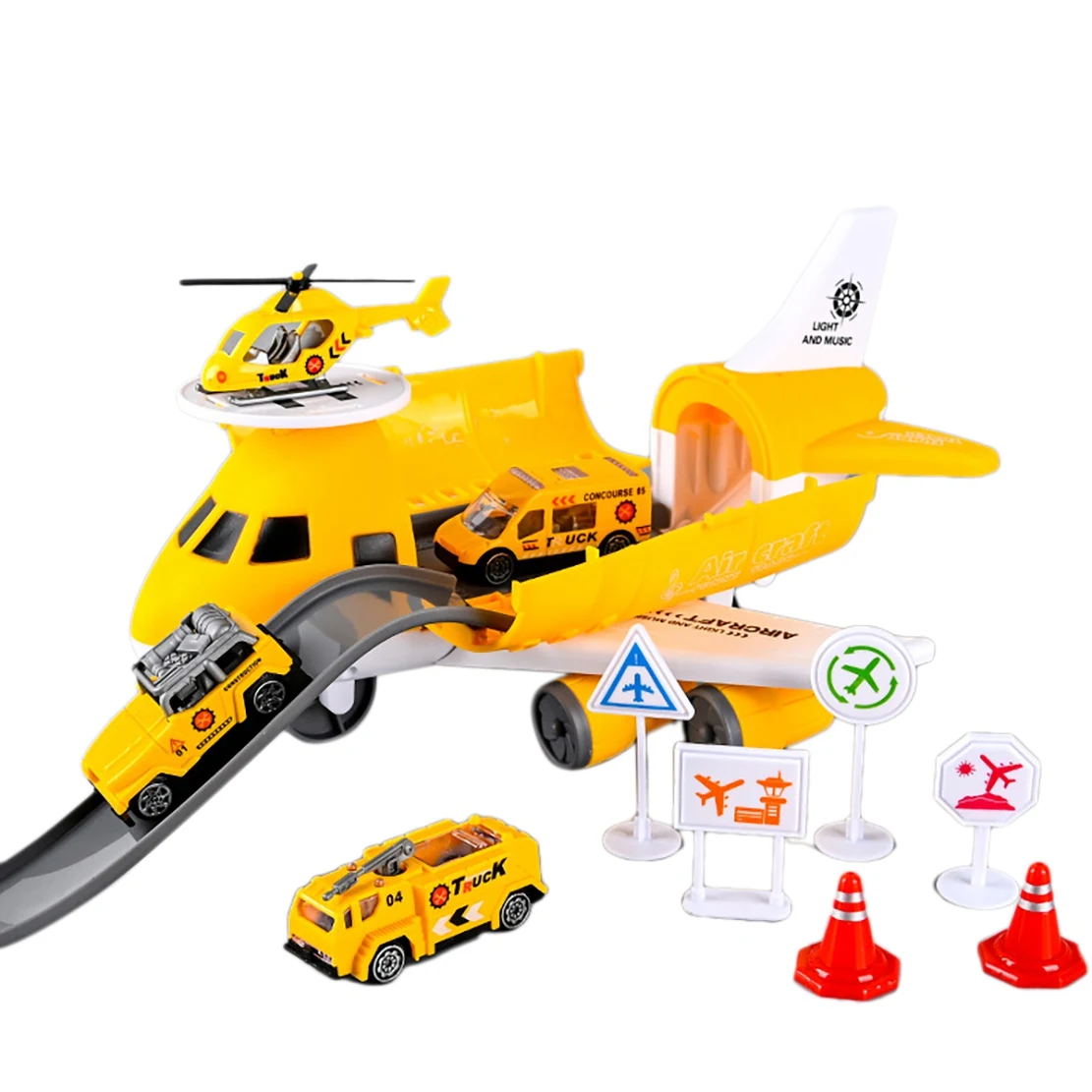 

Inertia Airplane Toys for Children Large Storage Transport Aircraft with Alloy Truck Vehicle Kids Airliner Car Toy C