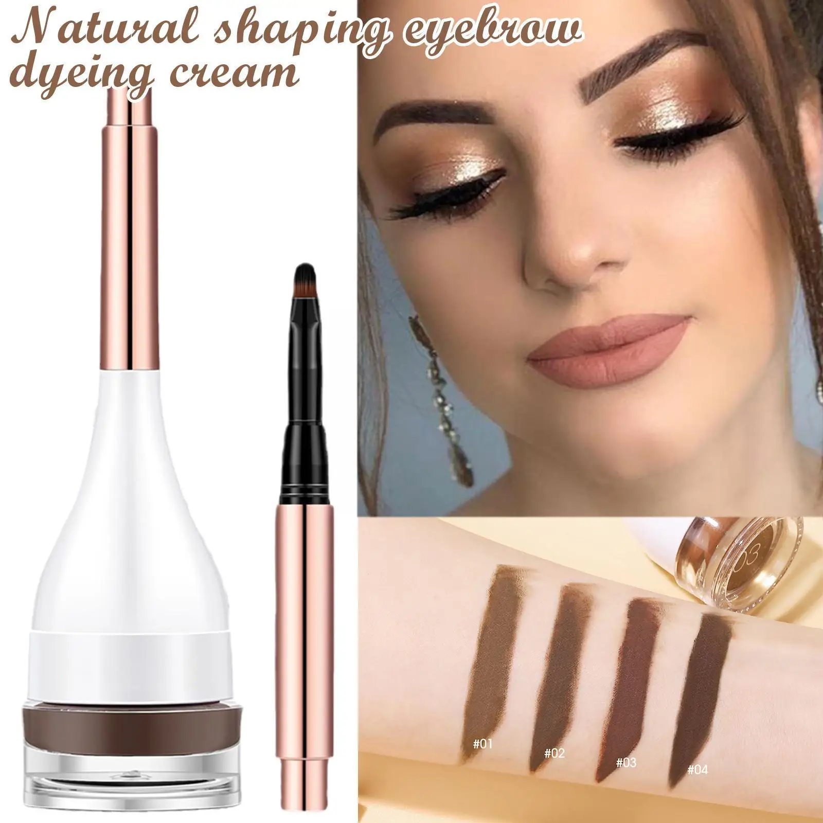 

Eyebrow Gel Brow Cream 4 Colors Waterproof Smudge Proof Long-lasting Eyebrow Pomade Highly Tint For Eyebrows Korea Makeup N8z3