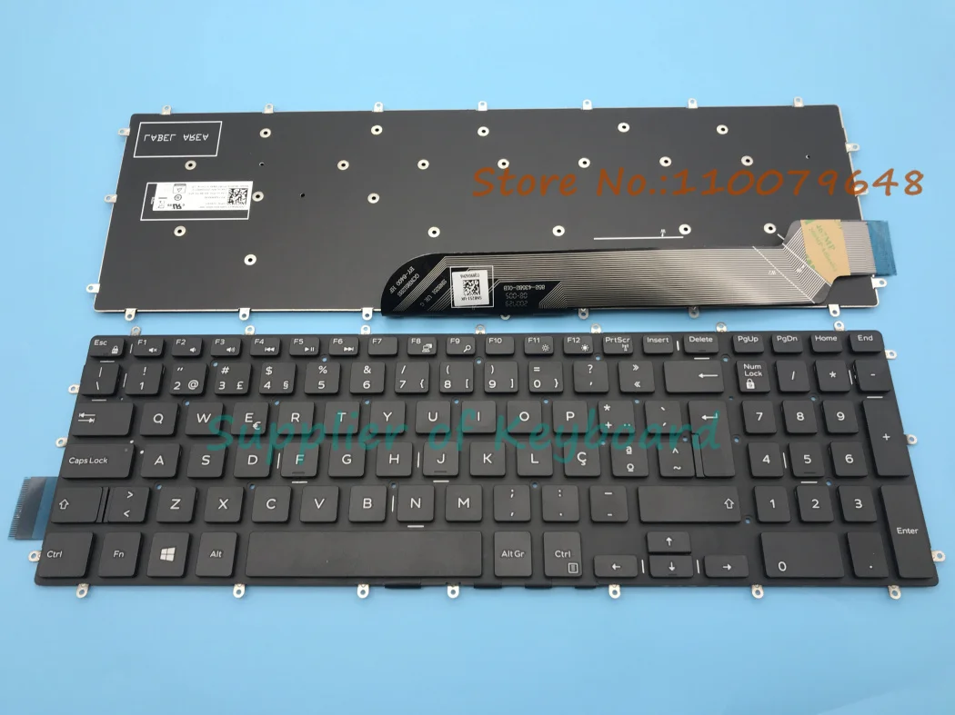 Новая британская/французская/португальская/чехия клавиатура для Inspiron 3580 3581 3582 3583