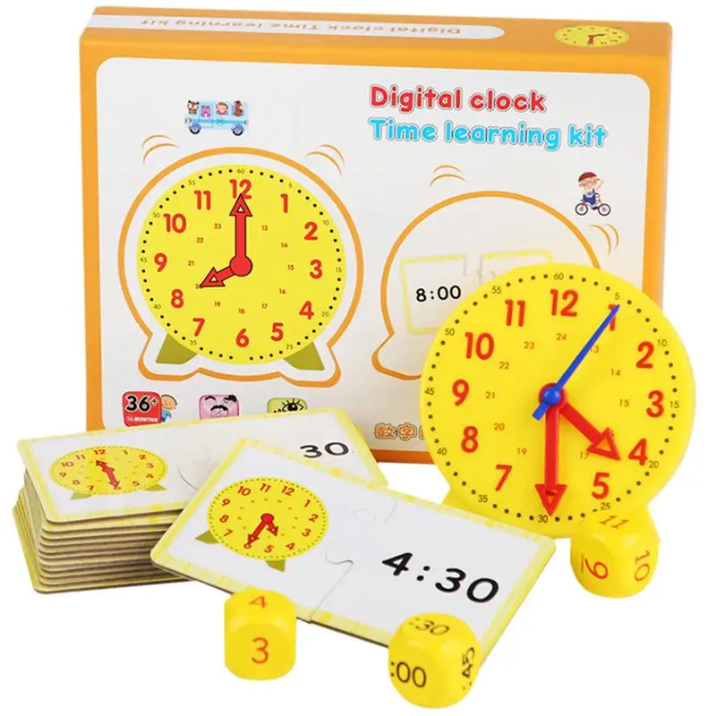 

Clock Learning For Kids Student Learning Clocks Teaching Time 12/24 Hours Geared Clock Teaching Clock For Classroom