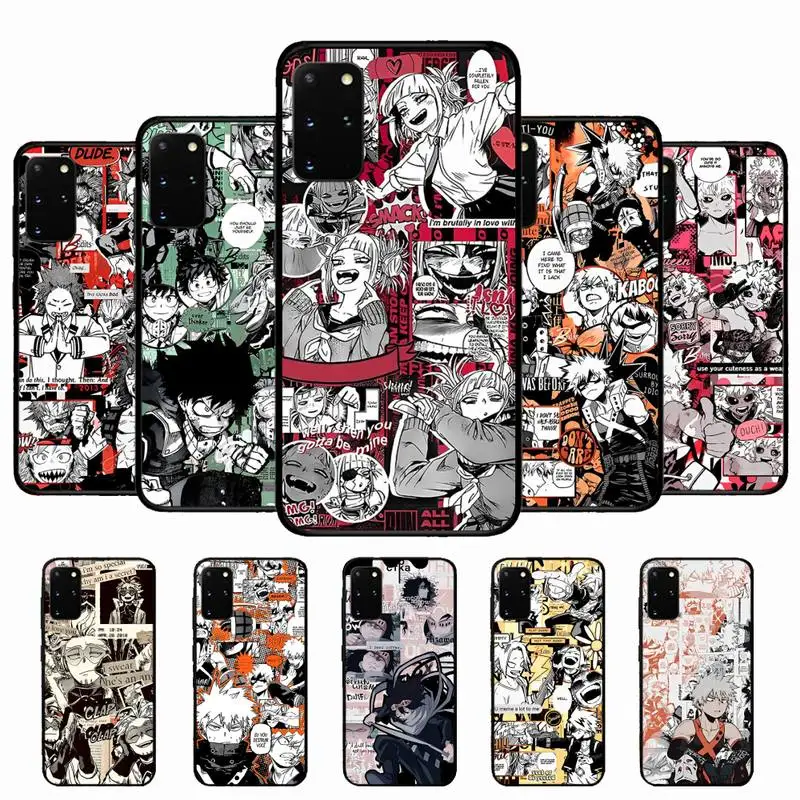 

Anime My Hero Academia Phone Case for Samsung S10 21 20 9 8 plus lite S20 UlTRA 7edge