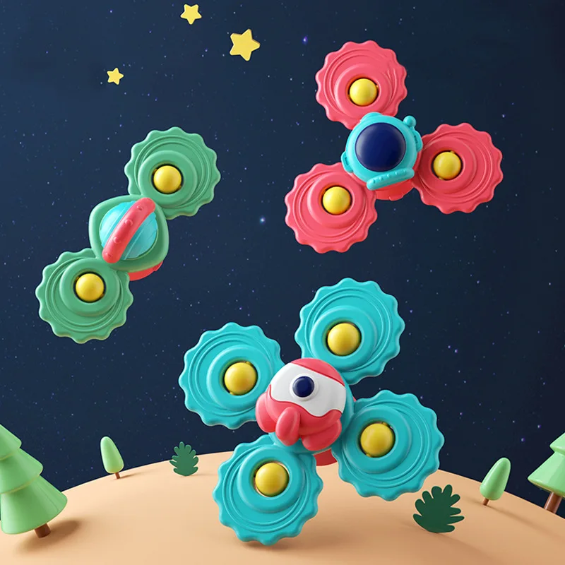

3 шт. Мультяшные вращающиеся погремушки-насекомые, игрушки, обучающие детские игрушки, АБС Гиро Спиннер, снятие стресса, игрушка для детей