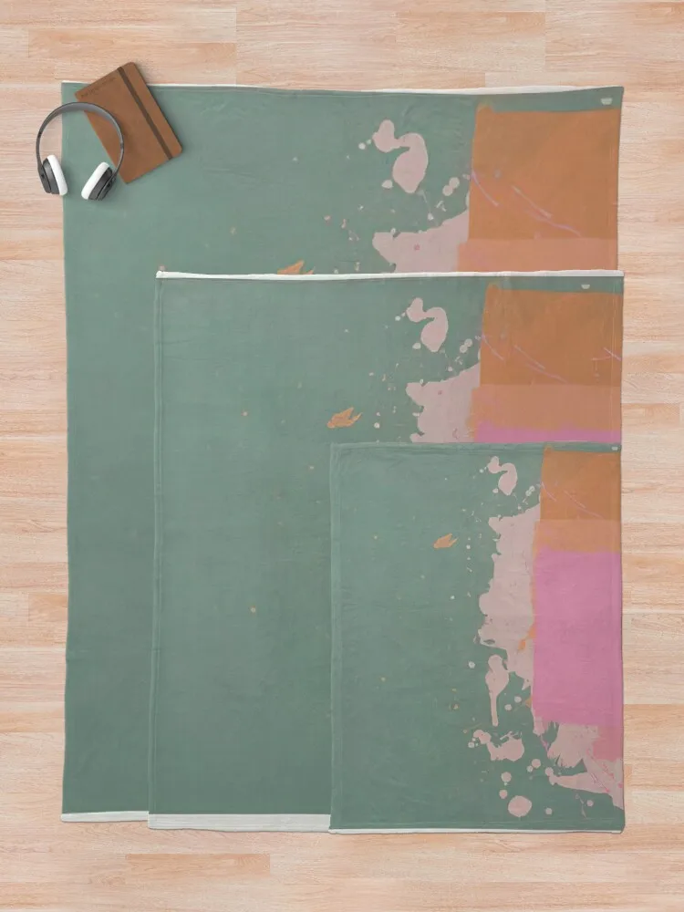 Одеяло John Hoyland — зеленый оранжевый розовый 1971 одеяла для детских волос