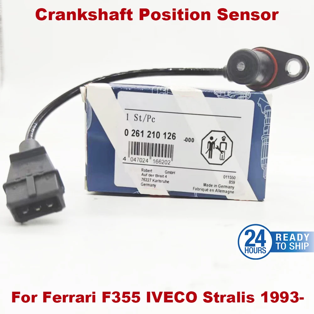 

OEM 0261210126 500306772 Датчик положения коленчатого вала двигателя с оригинальной коробкой для Ferrari F355 для Iveco Stralis Tracker