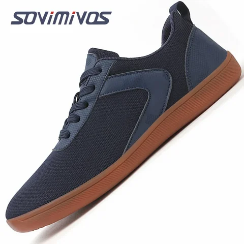 Мужские беговые кроссовки для прогулок, с широким носком, с нулевой подошвой, оптимальное сцепление, женские Прогулочные кроссовки, повседневная обувь