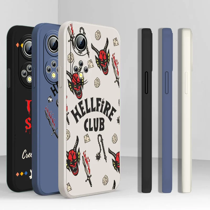 

Stranger Things logo Phone Case Liquid Rope For Huawei Honor 60 SE 50 30S 20 20E 10X 10i 9X 9C 9S 8A