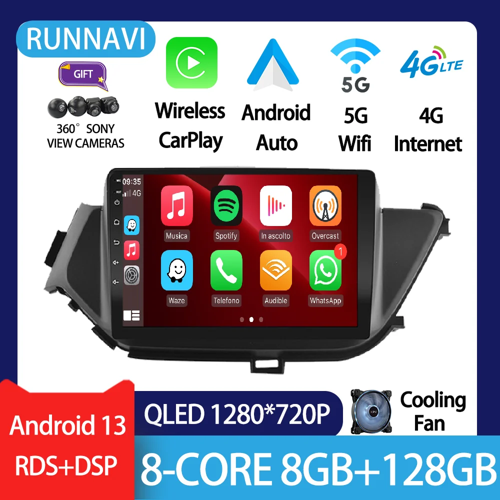 

Android 13 For Nissan Bluebird 2015-2019 Car Radio Stereo Multimedia Video Player Navigation GPS Wireless Carplay Auto RDS DSP