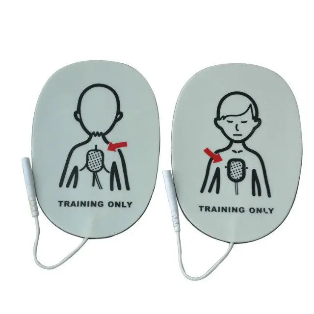 New 20 Pairs AED Training Machine Electrode Patches For Children First Aid Rescue Training AED Sticky Pads