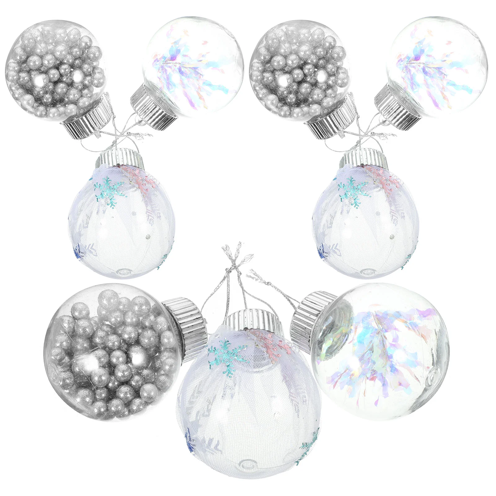 

9 Pcs Ornaments Christmas Balls Xmas Hanging Utenciles Tree Decorations Plastic Decorative Pendants