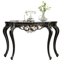 european style all solid wood porch table luxury carved classical wall table simple sofa back several corridor cabinets