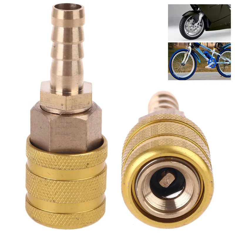 

8mm Tire Valve Clip Solid Brass for Car Motorcycle Bike Tyre Nozzle Clamp Quick Connect Adapter Thread Connector Accessories