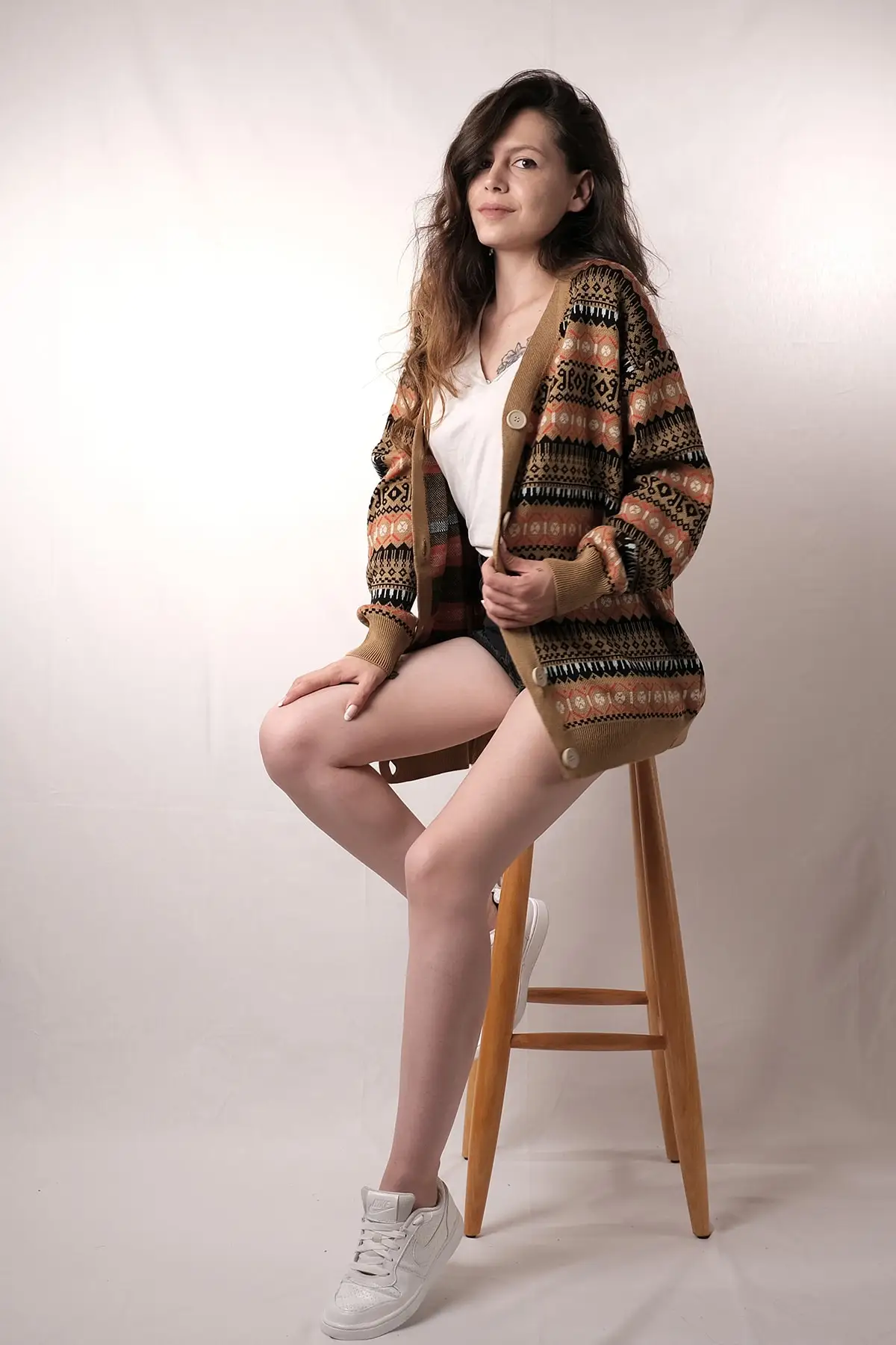 

Women's Cardigan Patterned Casual Knitted High Quality Fashion Cardigan Sweaters Loose Sweater Jumper