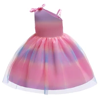 2022 summer baby girl dress elegant kids dresses for girls children clothes flower princess dress wedding evening party dress