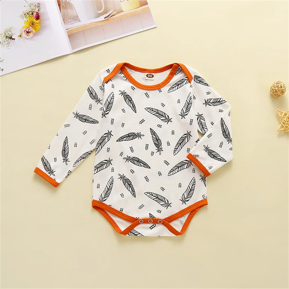 

Childrens Striped Suit Comfortable To Wear Feather Set Long Sleeve Three Piece Suit Baby Clothing/accessories (0-2 Years Old)