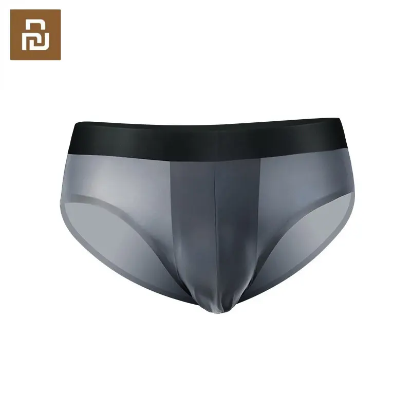 

Youpin 3pcs Ice Silk Underwear Men Ultra-thin Seamless Underpants Summer Translucent Sexy Breathable Men's Triangle Briefs Pants