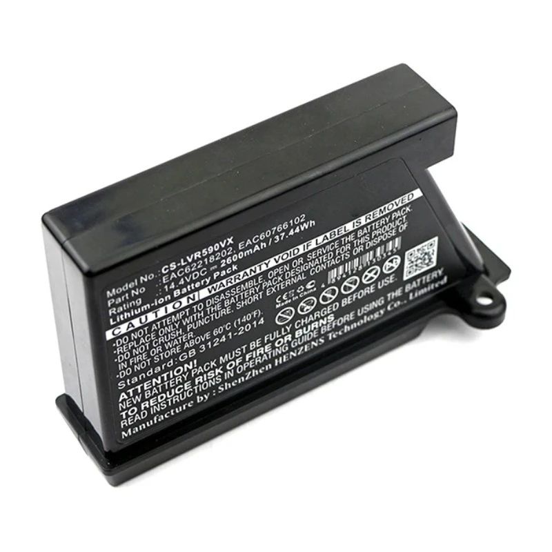 Фото Высококачественная перезаряжаемая батарея VR34406LV 14.4V 2600mAh для робота-пылесоса LG EAC62218202 EAC60766102 EAC60766103 EAC60766104 №4