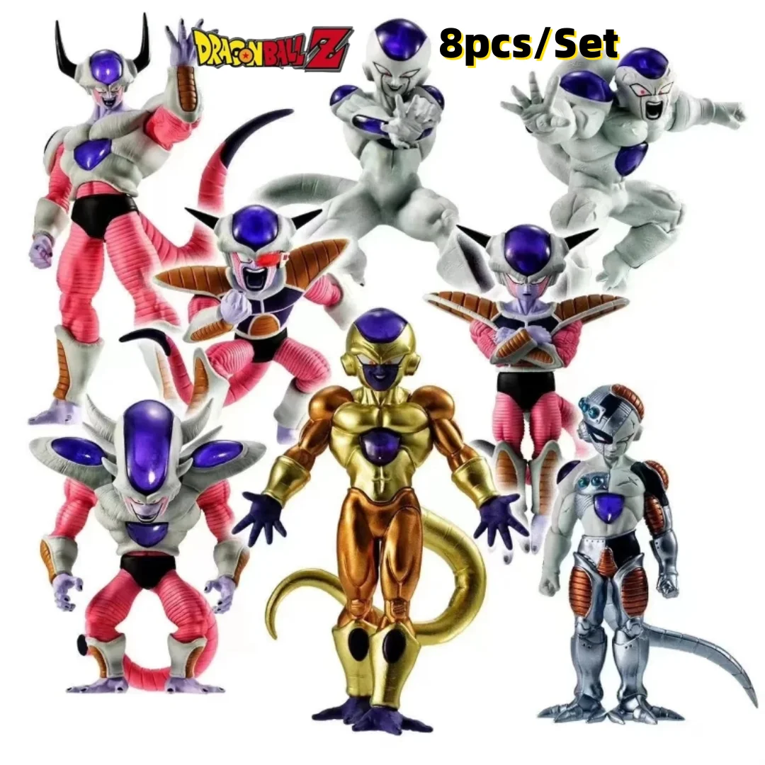 

8-12CM 8pcs/Set Dragon Ball Z Frieza Anime Figure Freezer Third Form Figurine PVC Action Figures Collection Model Toys Gifts